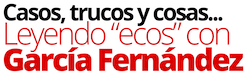 Leyendo ecos con García Fernández